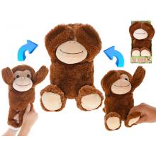 Opice plyšová 30cm pohyblivé ruce 0m+