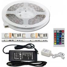 Ecolite LED páska DX-SMD5050-RGB/1,5M LED set včetně adptéru, 60xSMD/m, 1,5m,1