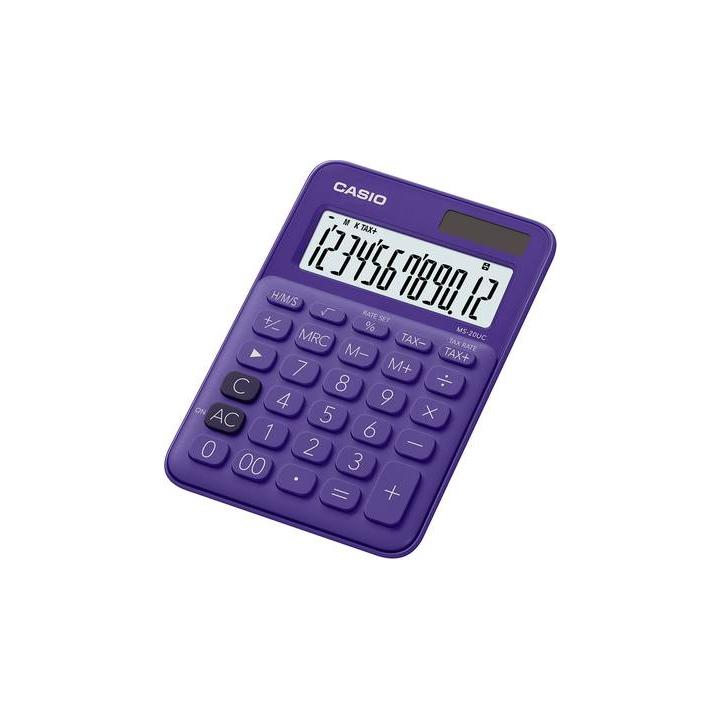 CASIO MS 20 UC PL kalkulačka fialová