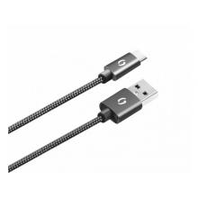 Kabel USB-C 2m Aligator černý 2A Premium