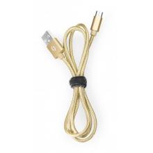 ALIGATOR PREMIUM Datový kabel 2A, Lightning zlatý (DATKP06)