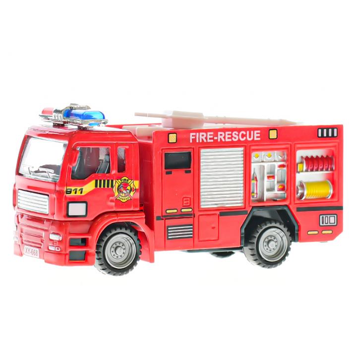 Sada auta hasiči CZ kov 12-18cm volný chod 3ks