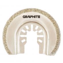 GRAPHITE kotouč řezný na keramiku 65mm půlkruh diamant osc.