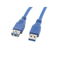 Kabel USB A-A prodluž.1,8m USB3 Lanberg blue