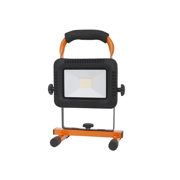 Solight LED reflektor 20W, přenosný, nabíjecí, 1600lm, oranžovo-černý - WM-20W-DE