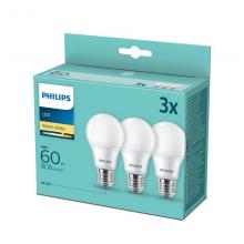 žárovka LED E27 8W/60W 2700k Philips 3ks