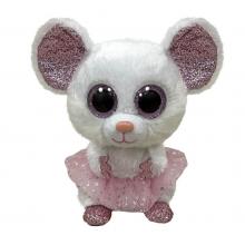Beanie Boos NINA - bílá myš baletka 24 cm