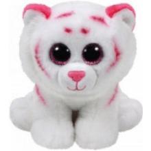 Beanie Babies TABOR - růžovo-bílý tygr, 24cm