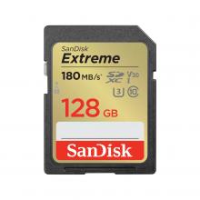SDXC karta 128GB Sandisk EXTREME 180MB/s V30 UHS-I U3