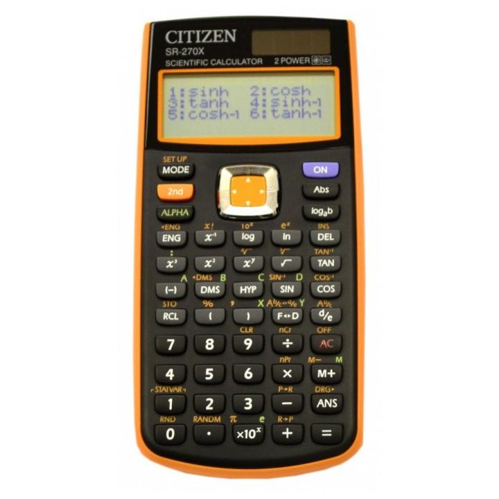 Kalkulačka Citizen SR 270 XOR černo-oranžová