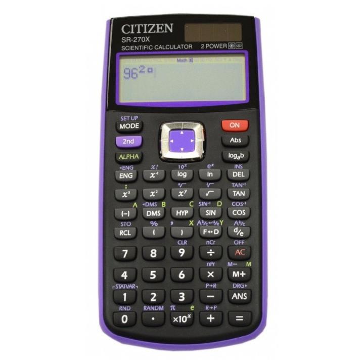 Kalkulačka Citizen SR 270 XOR černo-fialová