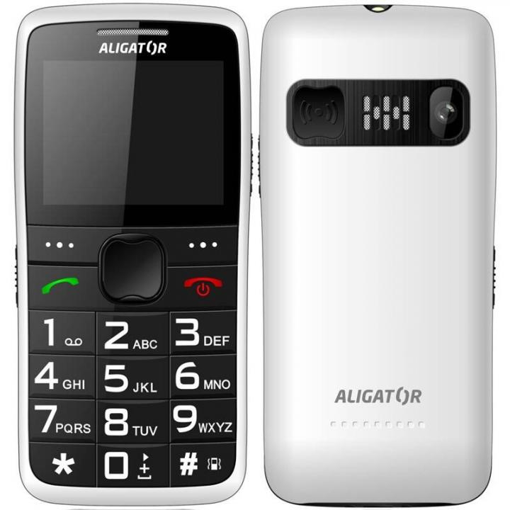 Telefon Aligator A 675 SENIOR bílý