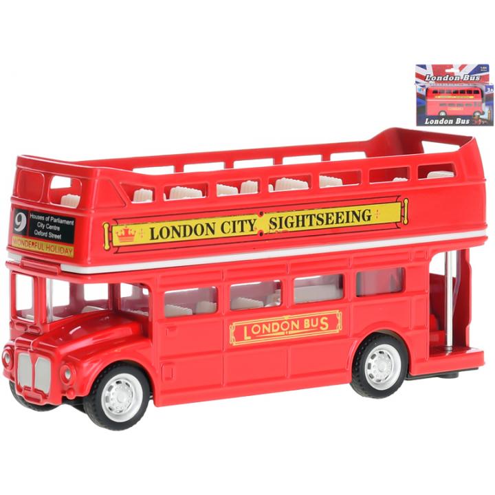 Autobus vyhlídkový londýnský 12,5cm 1:64