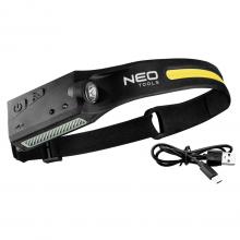 NeoTools Svítilna čelovka 350lm sensor