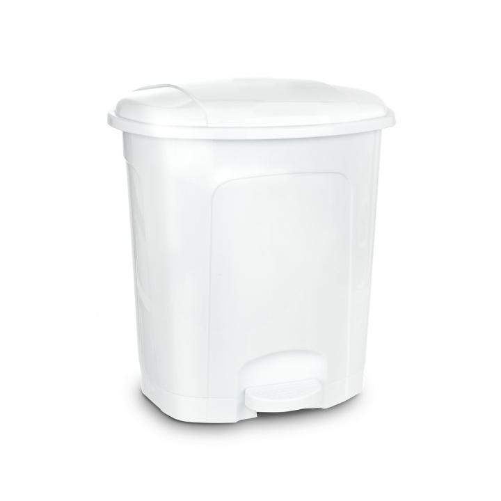Koš odpadkový pedálový UH ovál 11,5L bílý