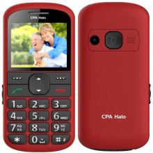 Telefon CPA Halo 21 Senior červený
