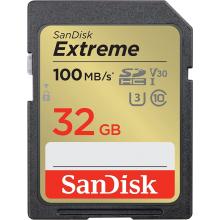 SDHC karta 32GB SanDisk EXTREME 100MB/Class 10 UHS-I U3