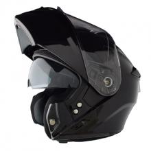 Moto helma Yohe 938 Double Visor Černá vel. L černá lesklá