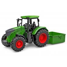 Kids Globe farming traktor zelený se sklápěčkou 27,5cm