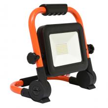 Ecolite LED reflektor 30W, přenosný, nabíjecí, 1800lm, oranžovo-černý
