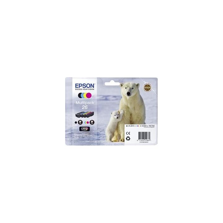 EPSON cartridge T2616 (black/cyan/magenta/yellow) multipack (lední medvěd)