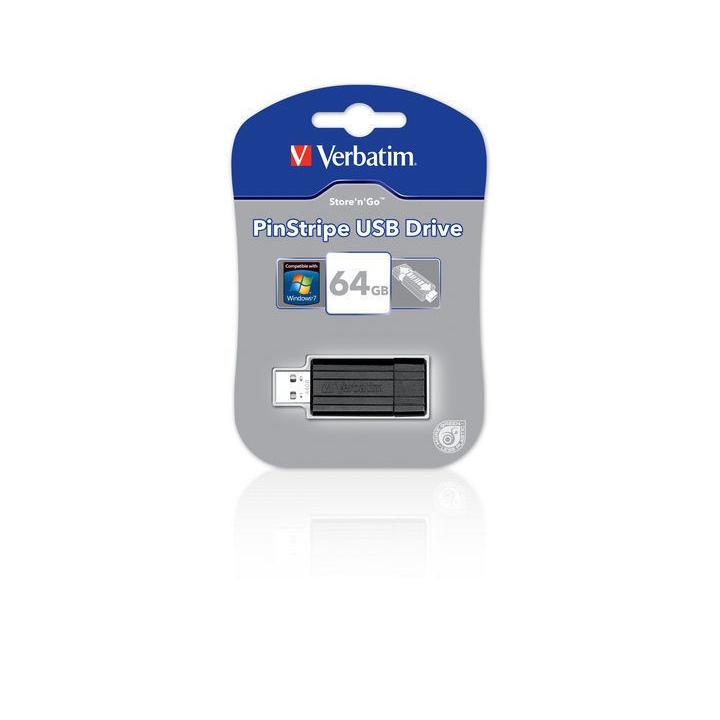 Verbatim Store 'n' Go PinStripe 64GB 49065 USB 2.0 černá