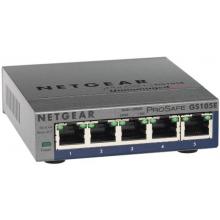 Netgear GS105E PLUS SWITCH, 5xGbE (mngt. via PC utility-monitoring also via WEB)