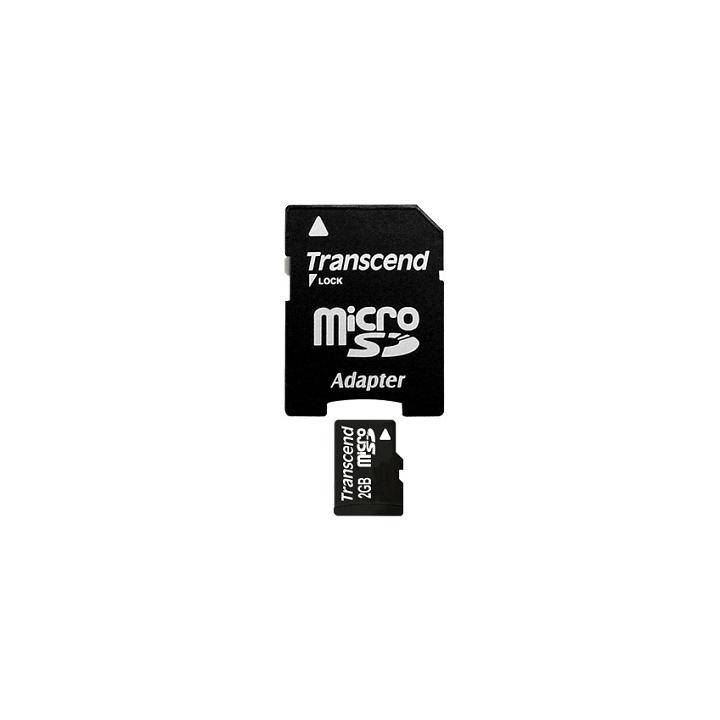 Transcend 2GB microSD paměťová karta (s adaptérem)