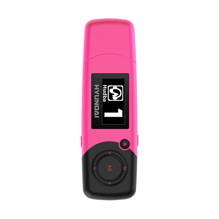 Hyundai MP 366 FM, 4GB, růžová barva, Přehrávač MP3